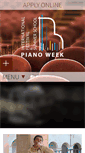 Mobile Screenshot of pianoweek.com